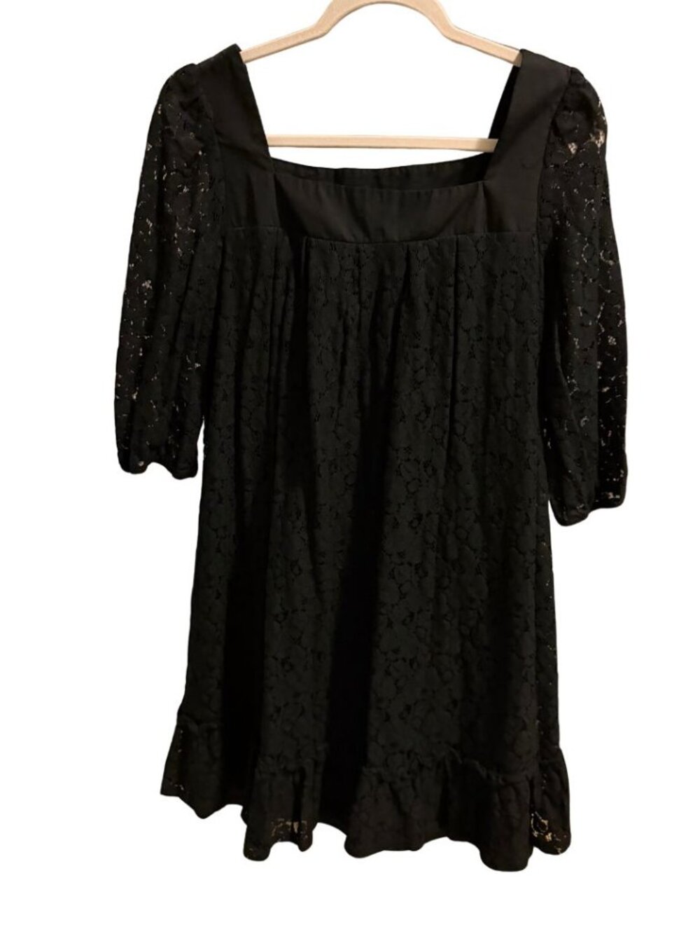 AGB Black Lace Dress | Romantic Cottagecore Mini Dress